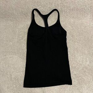 LIKE NEW Athleta Racerback Tank; Stretch Material; Removable Cups; Black Size XS